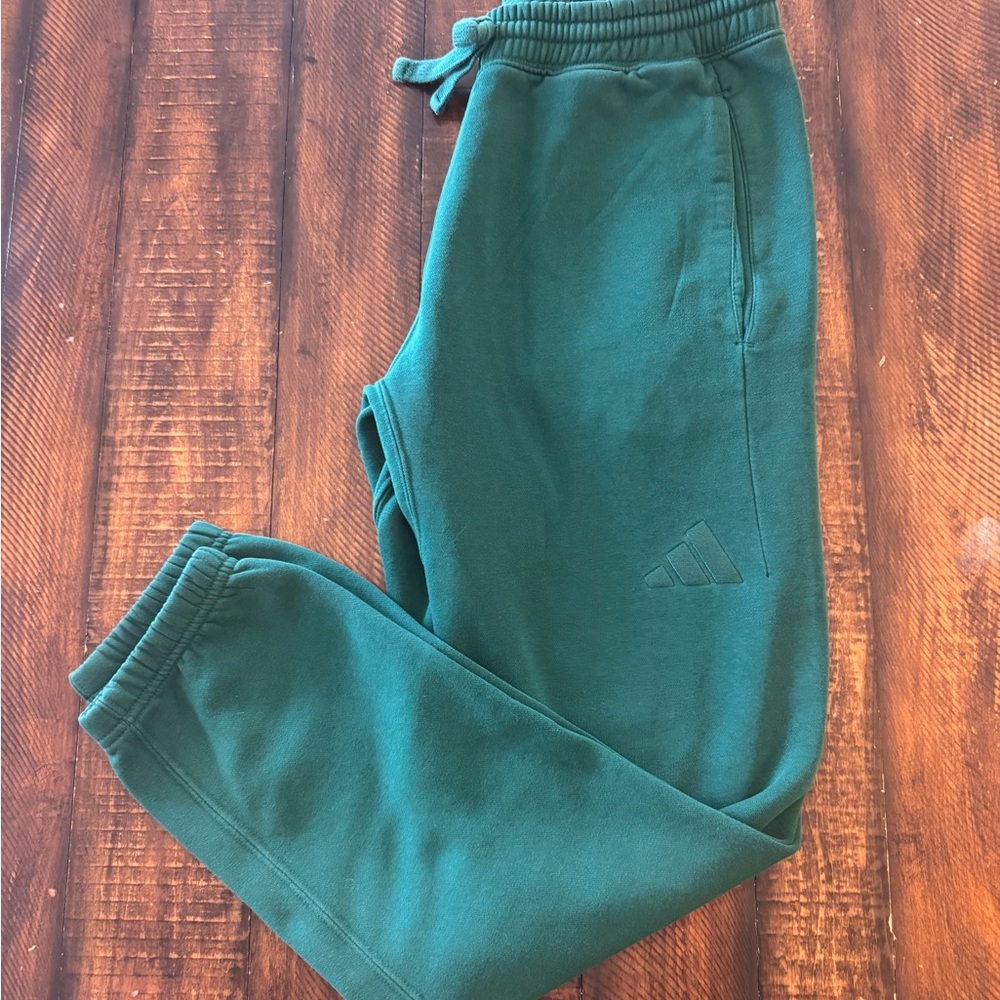 adidas Green Men's Fleece Joggers